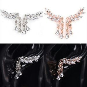 Crystal Leaves Earrings